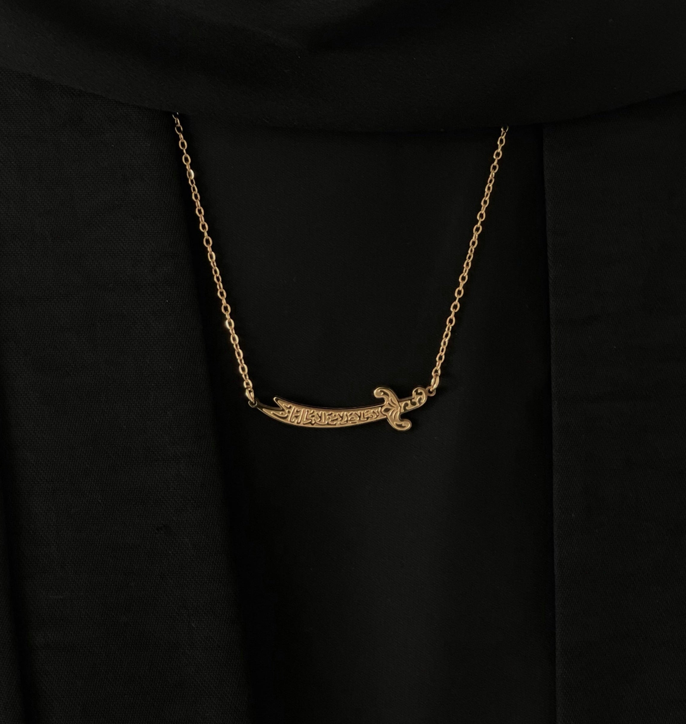 Zulfiqar Necklace Gold