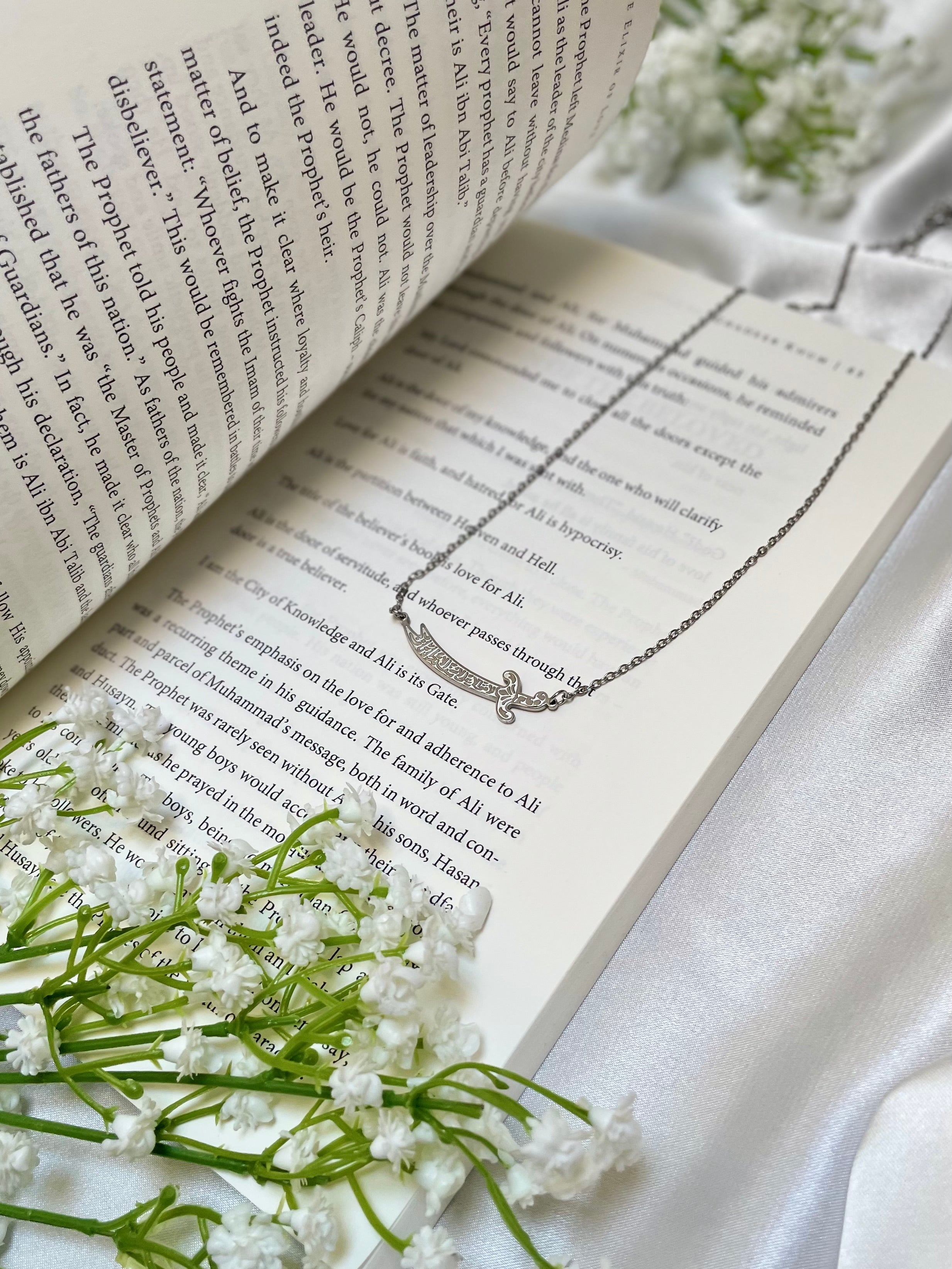 Zulfiqar necklace silver